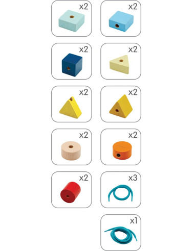 PlanToys Navlékací korálky