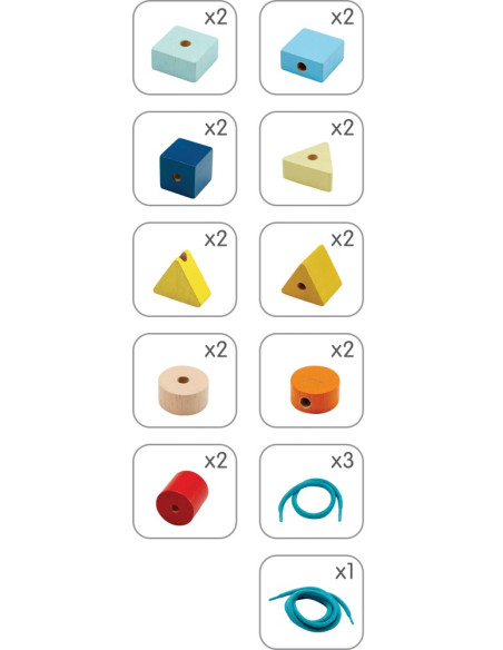 PlanToys Navlékací korálky