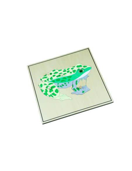 Montessori Puzzle s kostrou - zaba