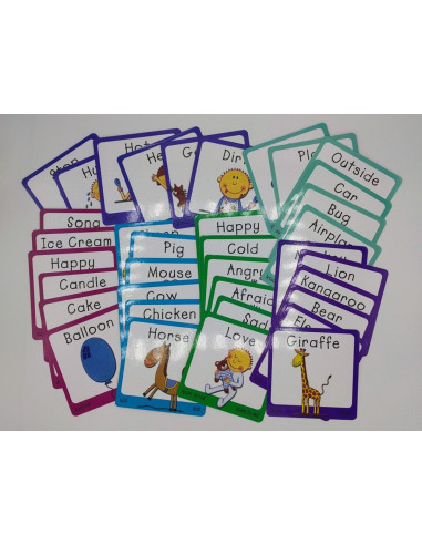 GoKids Výukové karty ke znakování a angličtině - Set 2