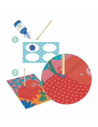 Djeco Tečkované tvoření zvířátek