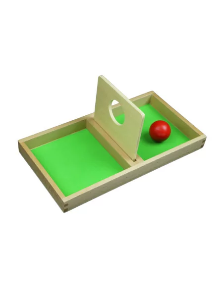 Moyo Montessori Deska s otvorem k prostrkávání míčku a disku