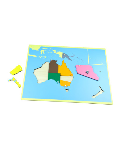 Puzzle - mapa Australie - bez rámečku