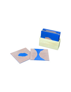 Montessori Karty s ruznymi tvary pevniny a vodnich ploch