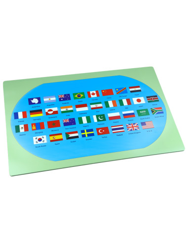 Moyo Montessori Svět - mapa s vlajkami (na...