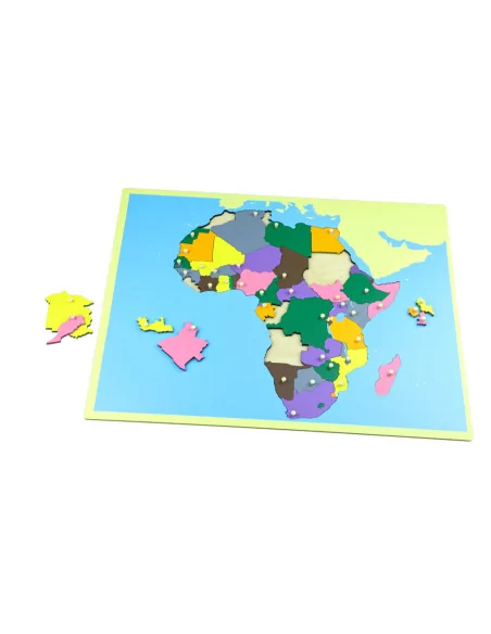 Moyo Montessori Puzzle - mapa Afrika - bez rámečku
