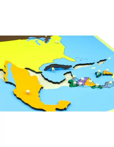 Moyo Montessori Puzzle - mapa Severní Amerika -...