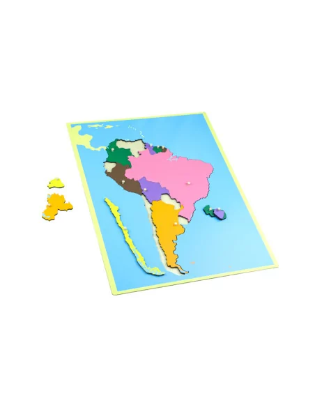 Moyo Montessori Puzzle - mapa Jižní Amerika - bez rámečku