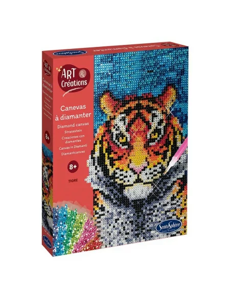 Sentosphere Diamantové plátno - Tygr