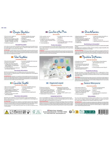 Sentosphere Výroba svíček - rostlinný motiv