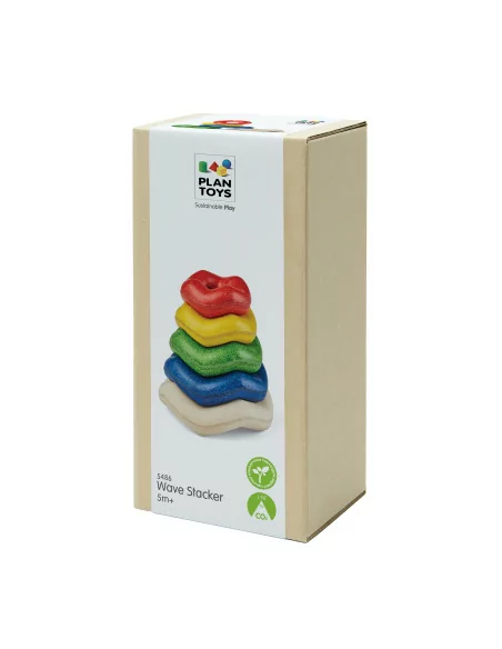 PlanToys Stohování - zvlněné kroužky