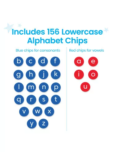 Learning Resources Žetony malá abeceda, 156 ks