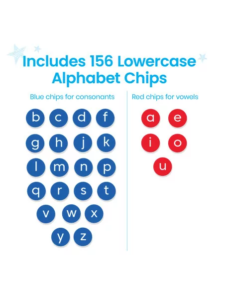 Learning Resources Žetony malá abeceda, 156 ks