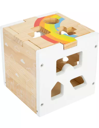 Small Foot Duhová vkládací kostka