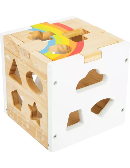 Small Foot Duhová vkládací kostka