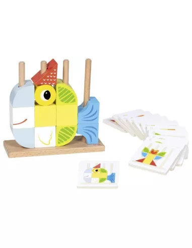 Goki Dřevěná skládačka s předlohami