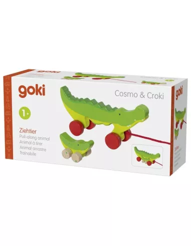 Goki Tahací krokodýl s mládětem