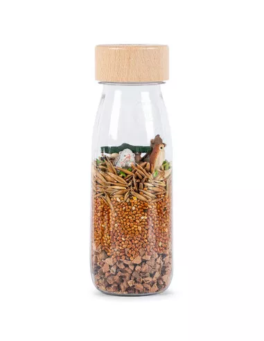 Petit Boum Pozorovací senzorická lahev - Les