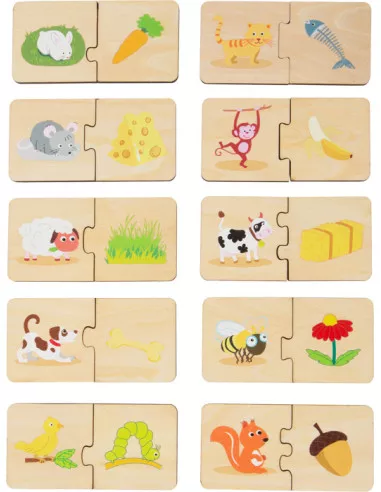 Small Foot Puzzle - Kdo co jí?