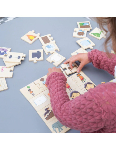 Bigjigs Toys Puzzle - Co k sobě patří?