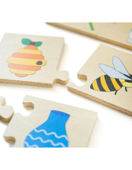 Bigjigs Toys Puzzle - Co k sobě patří?