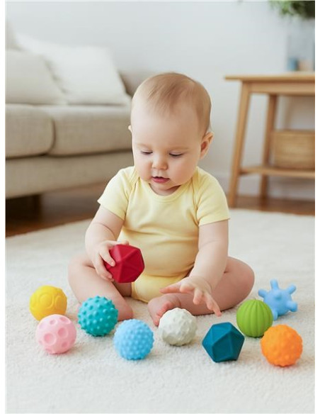 Baby Mix Sada senzorických míčků, 10 ks