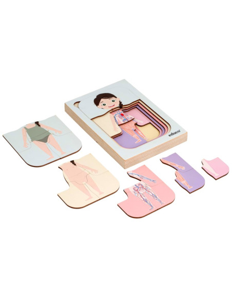 EDUCO - Vrstvené puzzle, dívka