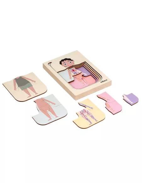 EDUCO - Vrstvené puzzle, chlapec