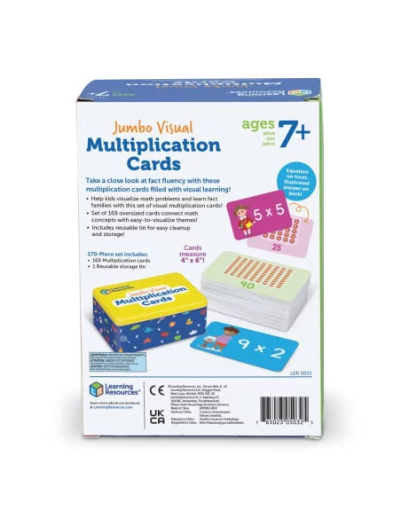 Learning Resources Jumbo karty - násobení