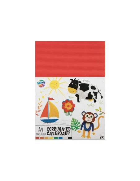 Grafix Barevný papír vlnitý A4