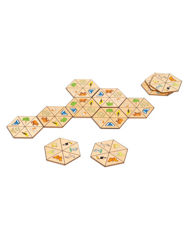 Toys for life - Šestihranné domino příroda