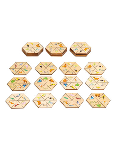 Toys for life - Šestihranné domino příroda