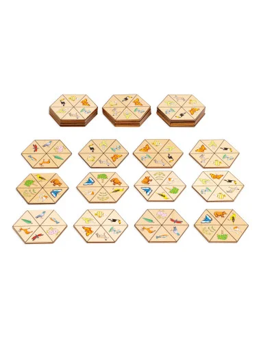 Toys for life - Šestihranné domino příroda