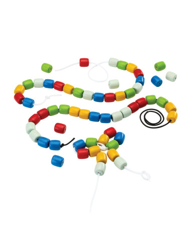 PlanToys Navlékání korálků v boxu