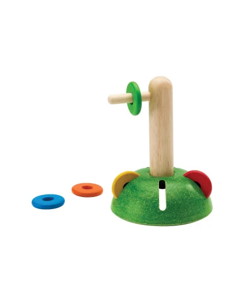 PlanToys Navlékání kroužků - horizontální