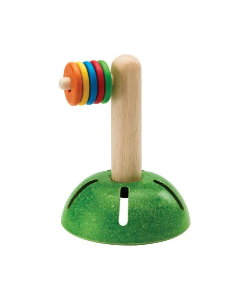 PlanToys Navlékání kroužků - horizontální