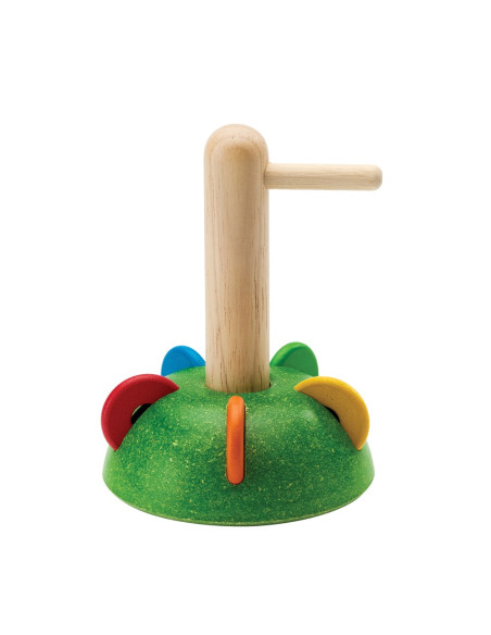 PlanToys Navlékání kroužků - horizontální