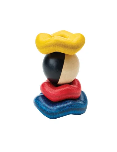 PlanToys Stohovací kroužky - Vlny