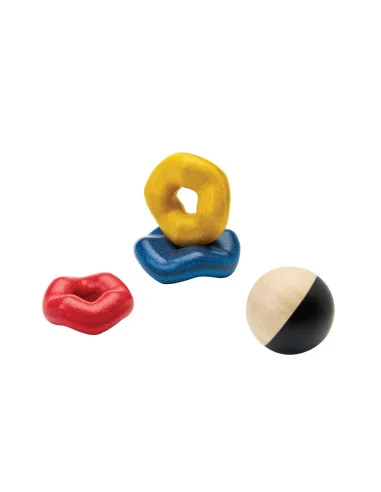 PlanToys Stohovací kroužky - Vlny