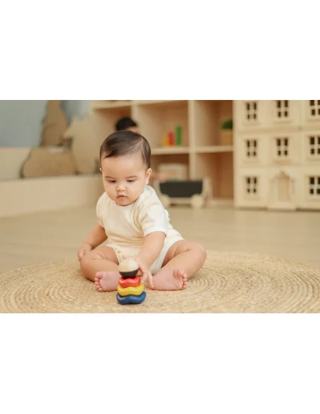 PlanToys Stohovací kroužky - Vlny