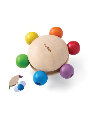 PlanToys Duhové chrastítko