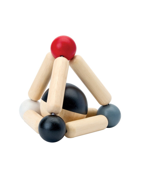PlanToys Tvarovací kontrastní chrastítko - Triangle