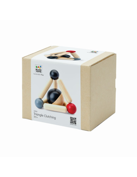 PlanToys Tvarovací kontrastní chrastítko - Triangle