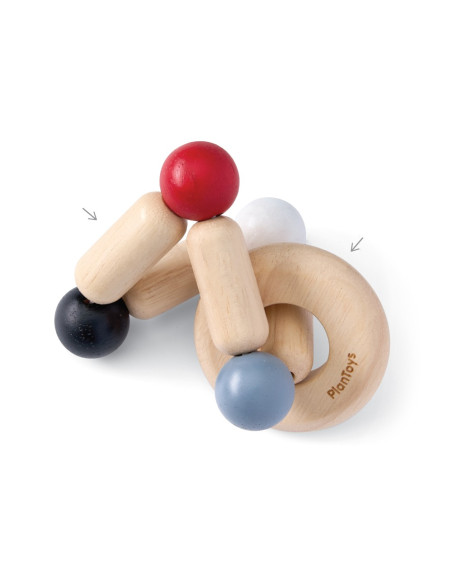 PlanToys Kontrastní chrastítko čtverec
