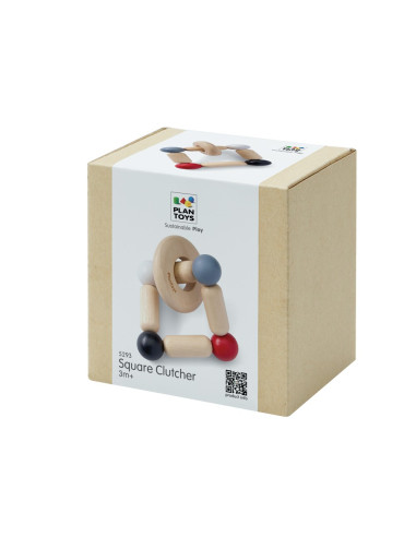 PlanToys Kontrastní chrastítko čtverec