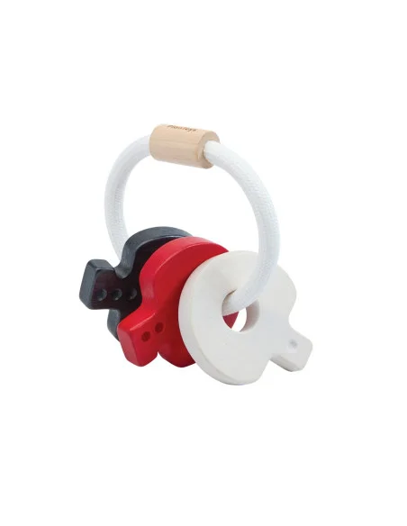 PlanToys Kontrastní chrastítko s klíči