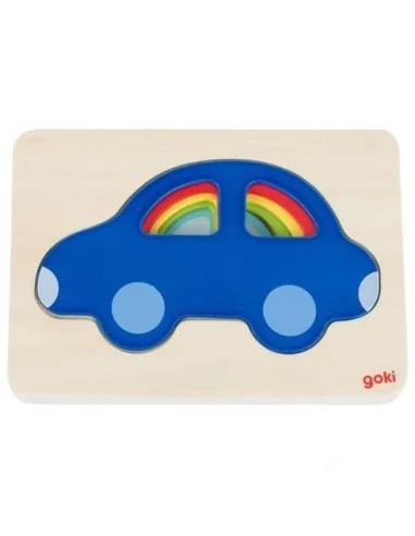 Goki Vrstvené puzzle auta