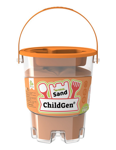 ChildGen Kinetický písek s formičkou, oranžový