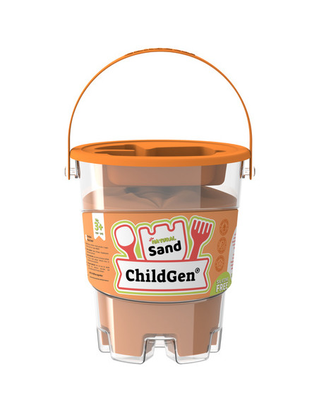 ChildGen Kinetický písek s formičkou, oranžový