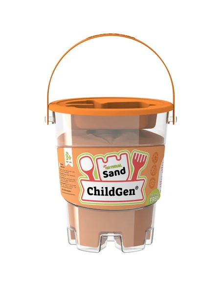 ChildGen Kinetický písek s formičkou, oranžový